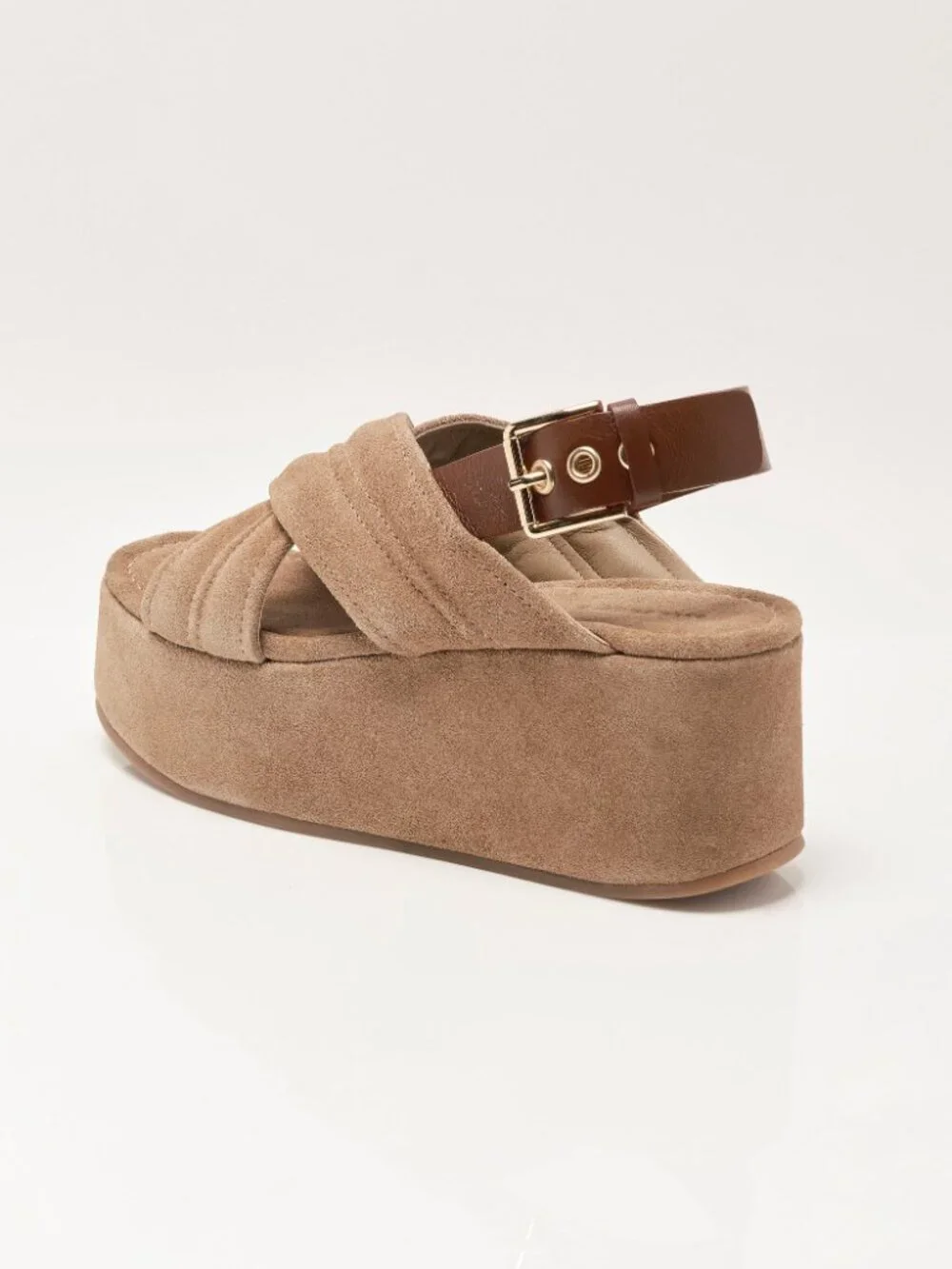 FREE PEOPLE Skyline Platforms / Fawn Suede